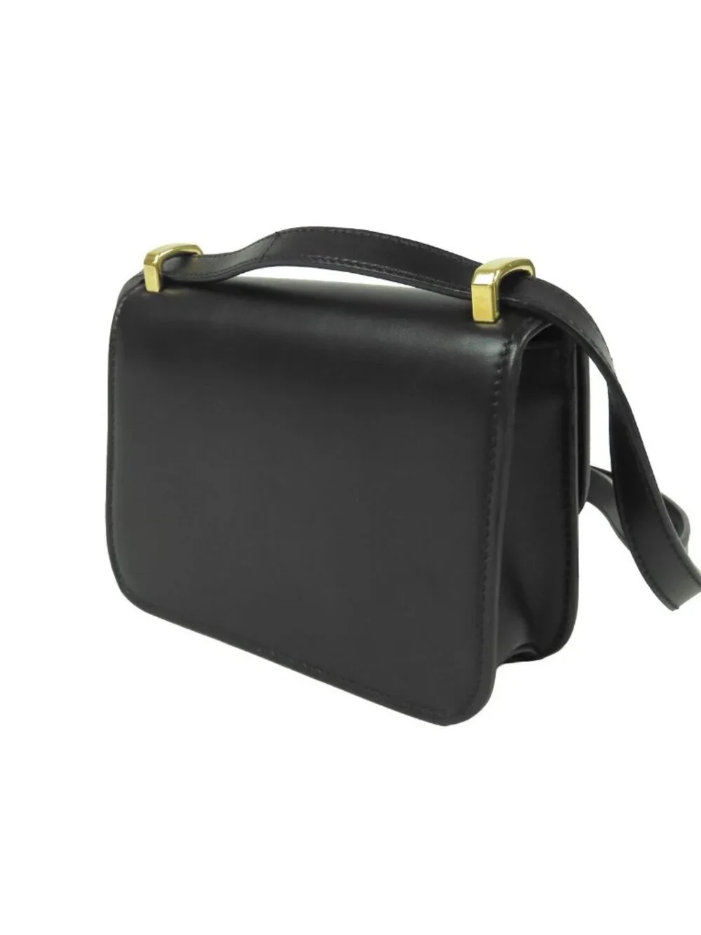 Miu Miu Shoulder Bag Black Leather Logo
